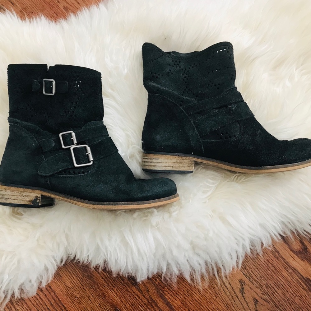 Anthropologie Suede Boots